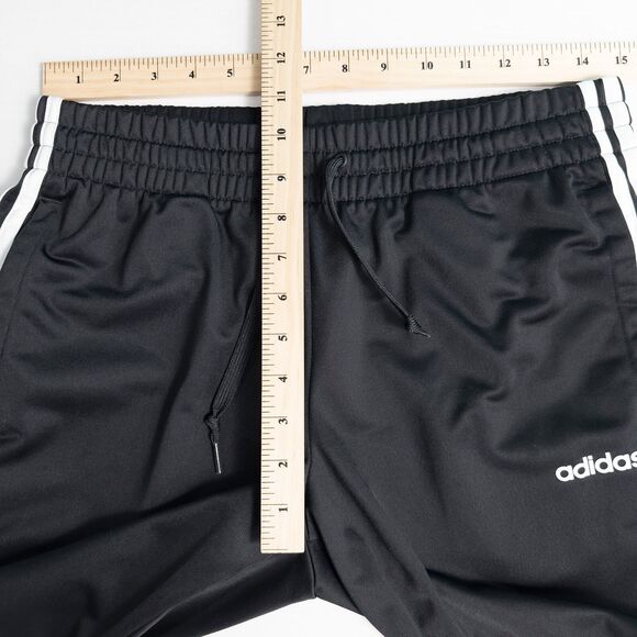 Adidas Essentials 3 Stripes Tricot Open Hem Track Pants Womens Medium Black Y2K - Picture 4 of 16